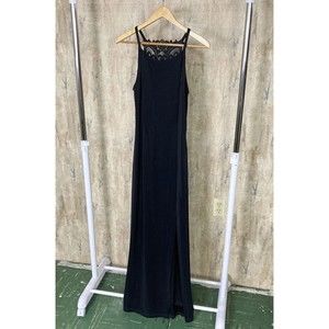 Scott McClintock Vintage Dress 8 Sleeveless Maxi Lace Accent Formal EUC